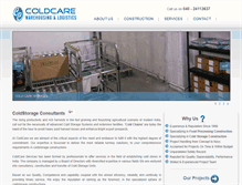 Tablet Screenshot of coldcareservices.com